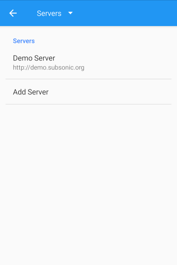 サーバー設定画面
