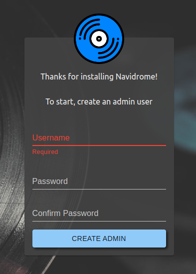 初回アクセス画面