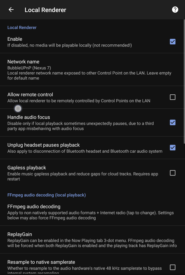 Allow remote control